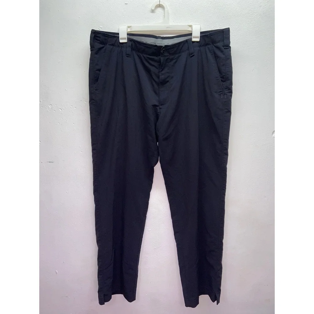 Under Armour Men's Match Play Golf Pants Black 42x30 Performance Stretch Slacks
